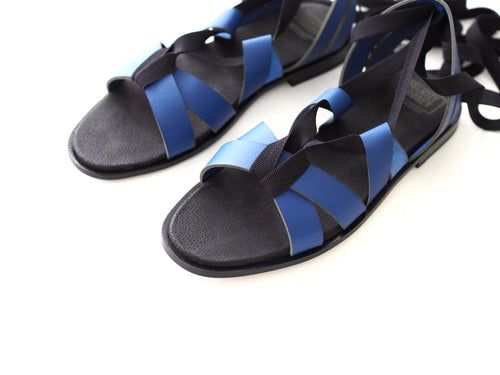 Cleo Sandal in Navy and Black (Size 7 and 11)